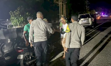 Patroli Malam Polsek Rote Tengah, Wujud Polri Untuk Masyarakat