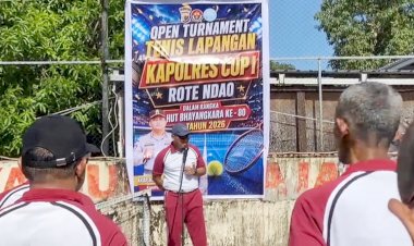 Semarak Hari Bhayangkara ke 80, Polres Rote Ndao Melaksanakan Pertandingan Olahraga Internal Jaga Kekompakan