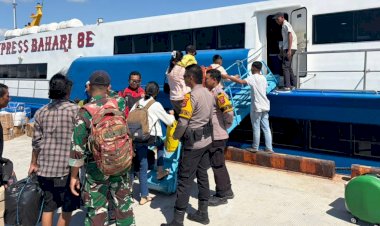 Pengamanan di Pelabuhan Baa, Polsek Lobalain Hadirkan Rasa Aman Bagi Masyarakat