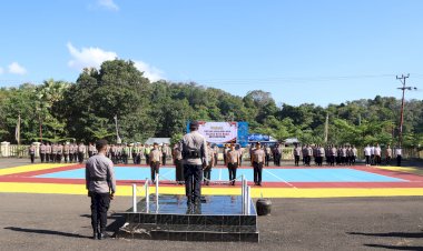 Kapolres Rote Ndao Pimpin Upacara Korps Raport Kenaikan Pangkat,  Bentuk Apresiasi Terhadap Dedikasi dan Loyalitas Dalam Tugas
