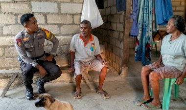 Wujudkan Lingkungan Aman,  Bhabinkamtibmas Polsek Pantaibaru Tingkatkan Kegiatan Sambang