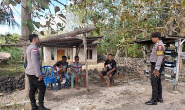 Hadir Ditengah Masyarakat, Polsek Rote Selatan Ajak Warga Jaga Kamtibmas