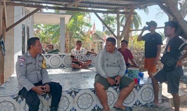 Bhabinkamtibmas Polsek Rote Barat Laut Sambangi Warga, Antisipasi Gangguan Keamanan