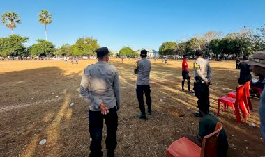 Kapolsek Rote Barat  : Pertandingan Sepak Bola Mini Oenale Cup IV Berjalan Lancar