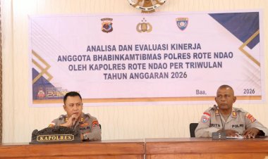 Anev Bhabinkamtibmas, Kapolres : Bekerjalah Dengan Ikhlas, Hadirlah di Tengah Masyarakat