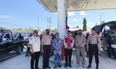 Respons Cepat Layanan 110 Polres Rote Ndao, Polisi Redam Perselisihan Antrean BBM di SPBU Sanggaoen
