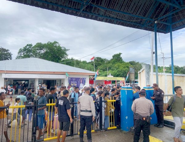 Cegah Aksi Premanisme, Personel Polsek Pantaibaru Perketat Pengamanan Pada Pelabuhan Pantaibaru