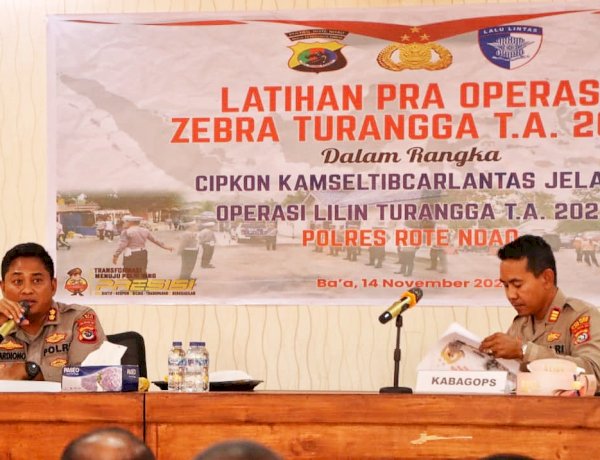 Polres Rote Ndao Gelar Lat Pra Ops Zebra Turangga 2025,Ciptakan Kamseltibcarlantas Bagi Masyarakat