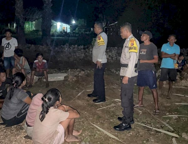 Patroli Malam Personel Polsek RBL Untuk Jaga Kamtibmas Tetap Kondusif