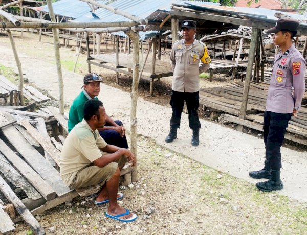 Patroli Dialogis Personel Polsek RBD, Ajak Warga Jaga Kamtibmas