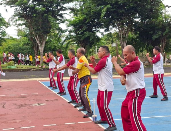 Jaga Kebugaran Personel, Polres Rote Ndao Gelar Samjas Semester I TA 2026