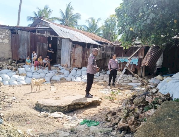 Sejumlah Rumah di Kelurahan Namodale Mengalami Kerusakan Akibat Robohnya Tanggul Penahan Gelombang