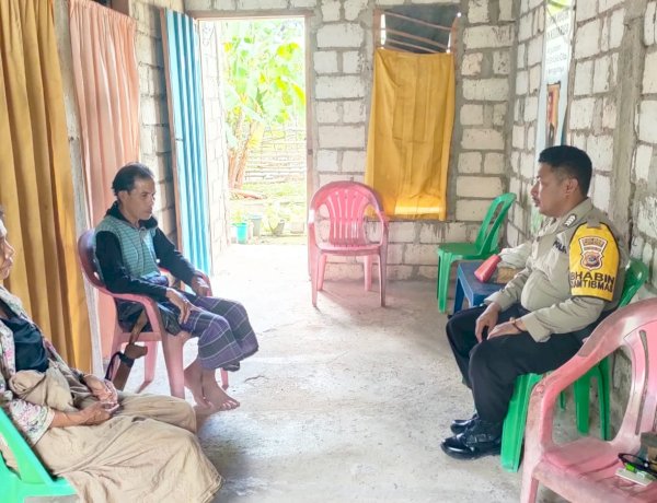 Sambangi Warga Binaan, Bhabinkamtibmas Polsek Rote Barat  Laut  Ajak Jaga Kamtibmas