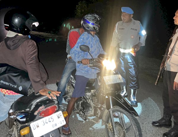 Polsek Rote Barat Lakukan Patroli  Ronda Presisi, Antisipasi Tindak Pidana