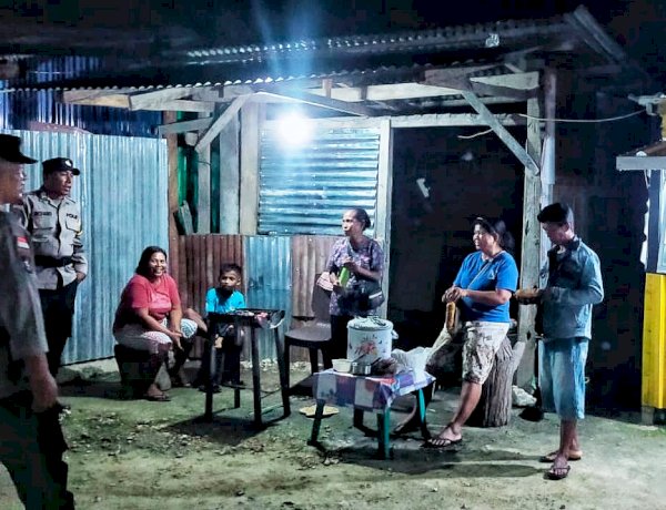 Patroli Malam  Polsek Rote Barat Laut Wujud Polri Untuk Masyarakat