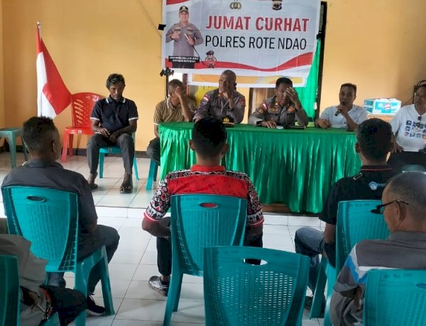 Jumat Curhat di Desa Oenitas, Sejumlah Keluhan Warga Menjadi Prioritas