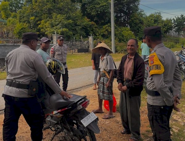 Melalui Patroli Dialogis, Polsek Rote Tengah Jaga Kemitraan Dengan Masyarakat