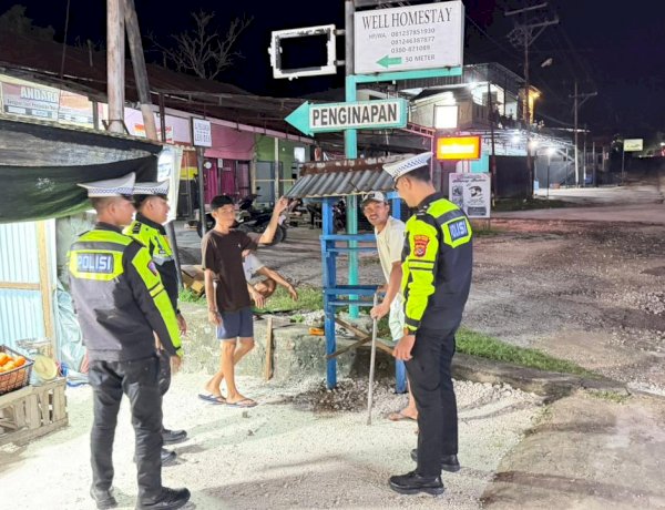 Ciptakan Kamseltibcarlantas, Satuan Lalu Lintas Polres Rote Ndao Tingkatkan Patroli Malam