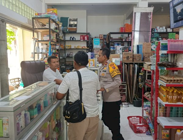 Silaturahmi Kapolsek Rote Barat Bangun Sinergitas Bersama Warga Jaga Keamanan