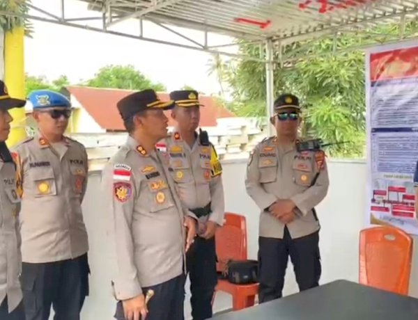 Kapolres dan Kasatgas Operasi Ketupat Turangga 2026 Cek Penempatan Pos Pangamanan
