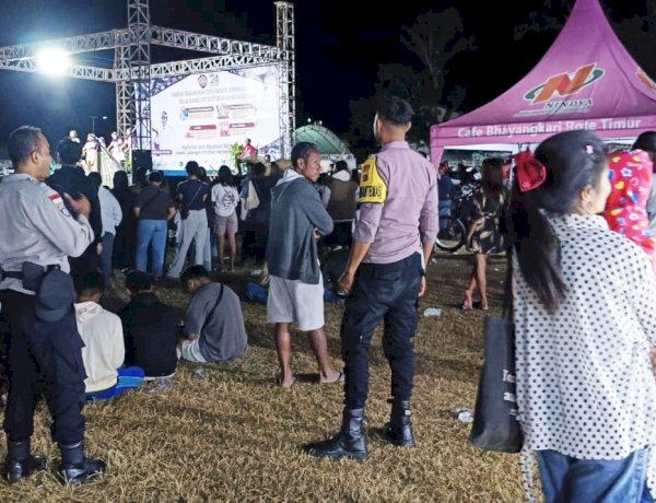 Patroli Malam Personel Polsek Lobalain Jamin Kamtibmas Tetap Kondusif