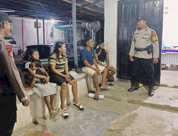 Patroli Malam Polsek Pantaibaru, Wujud Nyata Hadirnya Polri Jaga Kamtibmas Tetap Kondusif