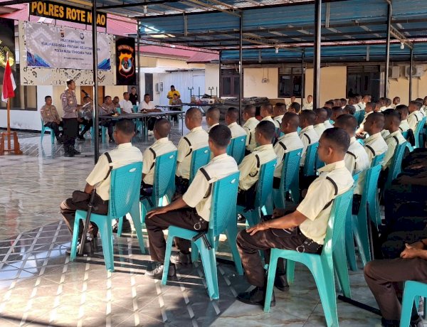 80 Sat Pam Kualifikasi Gada Pratama Gelombang VI Polda NTT Dilantik,  Siap Hadapi Dunia  Kerja