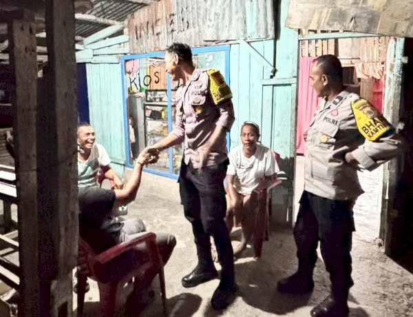 Jaga Kenyamanan Masyarakat, Personel Polsek Lobalain Lakukan Patroli Malam