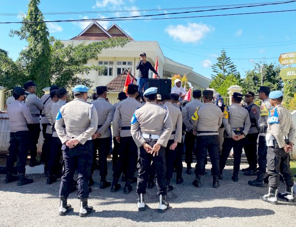 Kasipropam Polres Rote Ndao : Pengamanan Yang Dilakukan Sesuai SOP, Tidak Ada Benturan Dilapangan