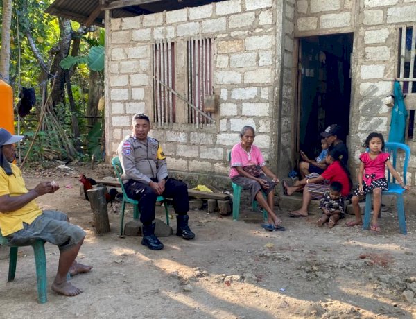 Kapolsek Rote Barat Laut : Kegiatan Sambang Bhabinkamtibmas Merupakan Upaya Polri Untuk Jaga Kemitraan Dengan Masyarakat