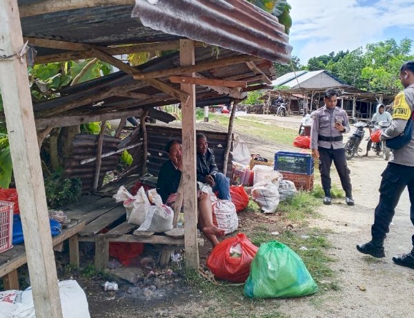 Kapolsek Rote Selatan : Penempatan Personel Polsek Rote Selatan di Pasar Oleh Hingga Aktifitas Masyarakat Berakhir