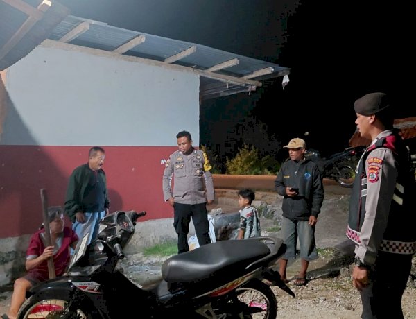 Cegah 3C, Polsek Rote Selatan Tingkatkan Kegiatan Patroli Malam