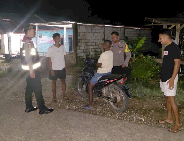 Polsek Rote Selatan Tingkatkan Patroli Malam Antisipasi Gangguan Keamanan