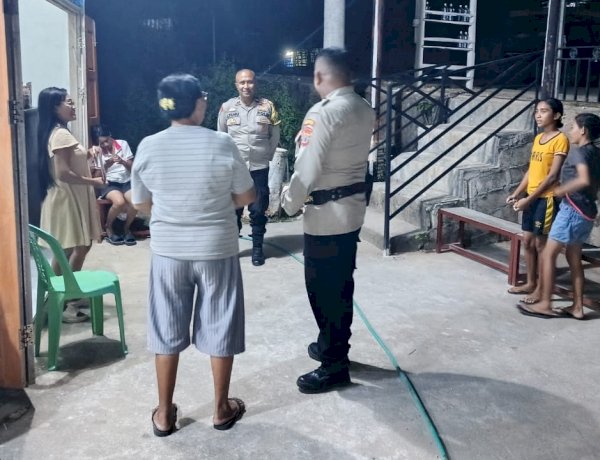 Patroli Malam Polsek Rote Tengah Jaga Keamanan dan Kenyamanan Masyarakat