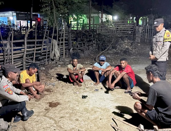Cegah Potensi Pidana, Polsek Rote Barat Daya Tingkatkan Patroli Malam