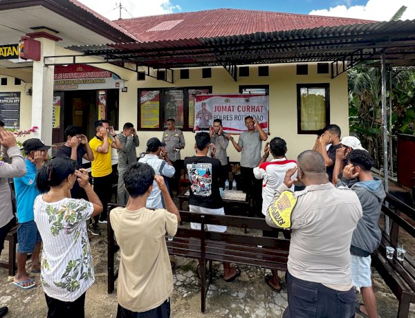 Jumat Curhat di Rote Selatan, Kabag Ops Polres Rote Ndao Lakukan Terapi USEFT