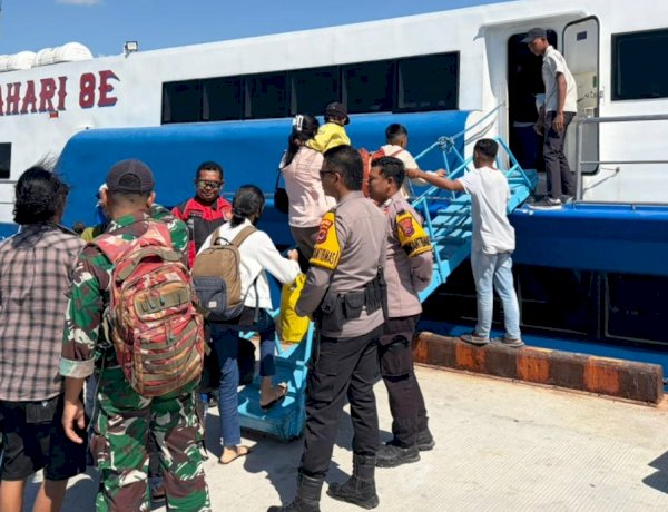 Pengamanan di Pelabuhan Baa, Polsek Lobalain Hadirkan Rasa Aman Bagi Masyarakat