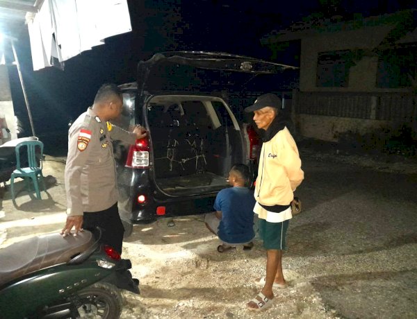 Cegah Gangguan Kamtibmas. Polsek Rote Selatan Intensifkan Patroli Malam