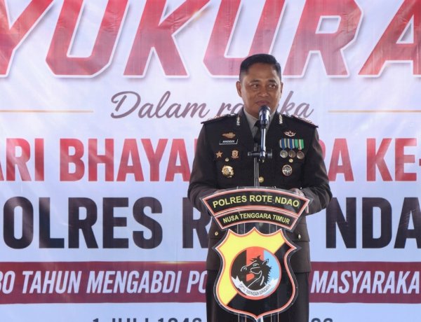 Syukuran Hari Bhayangkara ke-80, Polres Rote Ndao Perkuat Sinergi  dan Pengabdian Untuk Masyarakat