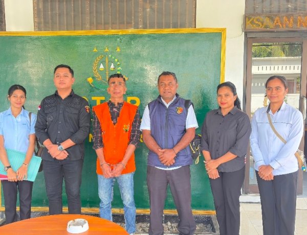 Tahap II  Tersangka Tindak Pidana KDRT di Oelunggu,  JB Diserahkan ke JPU