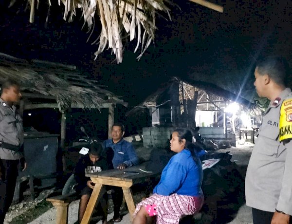 Kapolsek Rote Tengah : Patroli Malam Untuk Menjamin Kenyamanan Masyarakat  Diwilayah Hukum Polsek Rote Tengah
