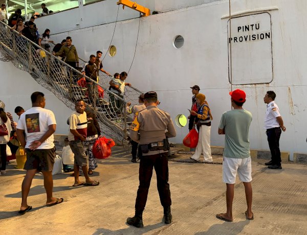 Kapolsek Lobalain : Pengamanan di Pelabuhan Baa Kami Perketat Saat  Embarkasi dan Debarkasi KM  Lawit