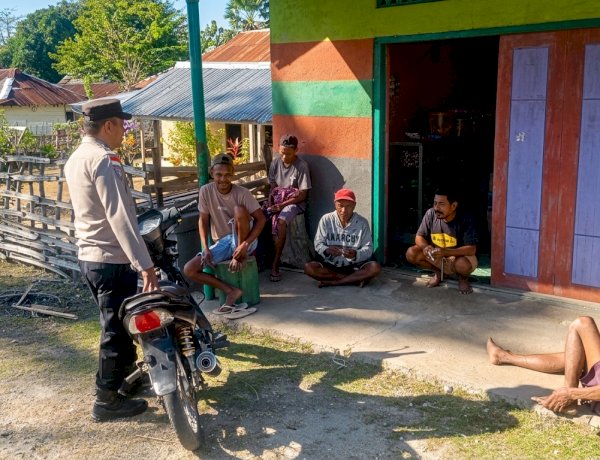 Bangun Kerjasama Jaga Keamanan Lingkungan, Bhabinkamtibmas Polsek RBD Tingkatkan Kegiatan Sambang