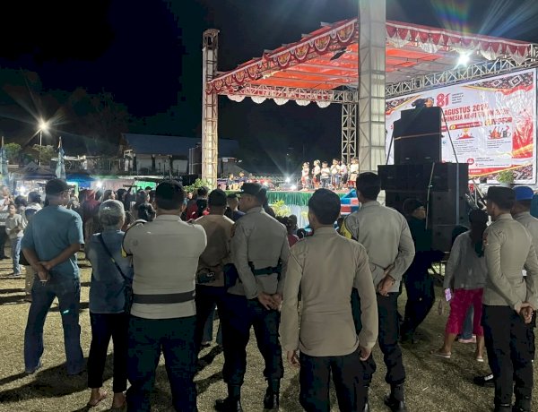 Polsek Lobalain Lakukan Patroli Dialogis di Area Pameran Pembangunan dan Expo UMKM 2026