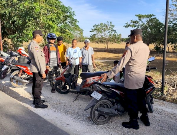 Polsek Rote Tengah Tingkatkan Kegiatan Patroli Dialogis, Ajak Warga Jaga Kamtibmas