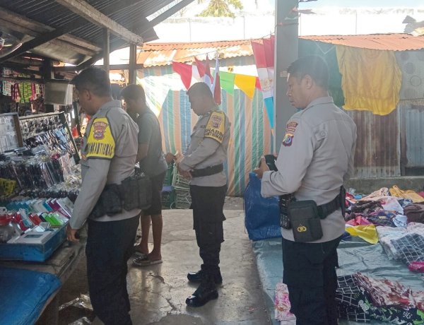 Polsek Rote Barat Laut Tingkatkan Kegiatan Kepolisian, Pastikan Keamanan Masyarakat di Pasar Busalangga