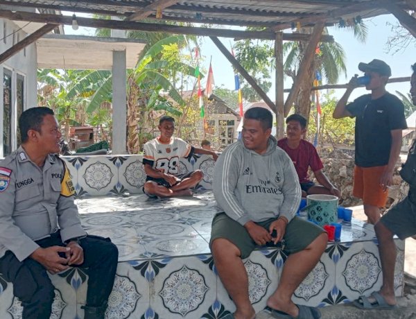 Bhabinkamtibmas Polsek Rote Barat Laut Sambangi Warga, Antisipasi Gangguan Keamanan