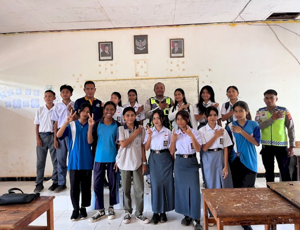 Police Go to School, Sat Lantas Polres Rote Ndao Bentuk Pelajar Yang Taat Berlalu lintas