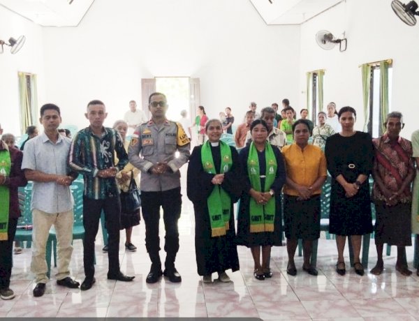 Dari Mimbar Minggu Kasih, Kapolsek Rote Barat Beri Imbauan Cegah Kebakaran dan Kecelakaan Maut