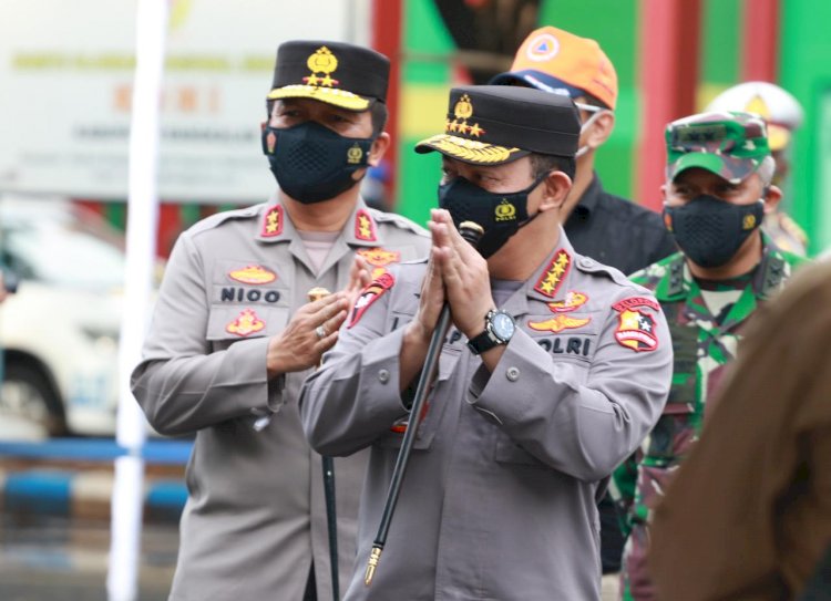 Tinjau Bangkalan Bareng Panglima TNI, Kapolri Paparkan Langkah Selamatkan Warga dari Risiko Covid-19
